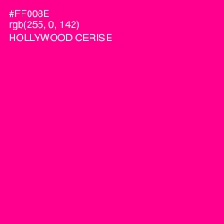 #FF008E - Hollywood Cerise Color Image